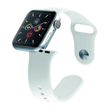 Cellularline Urban Band - Apple Watch 42/44 mm Cinturino in silicone per Apple Watch Bianco