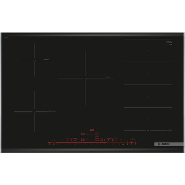 Bosch Serie 8 PXV875DV1E Piano cottura a induzione 80 cm Nero, con profili
