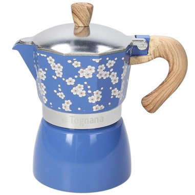 Tognana Porcellane V44300BJAPA caffettiera manuale Moka Blu