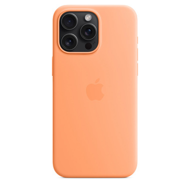 Apple Custodia MagSafe in silicone per iPhone 15 Pro Max - Aranciata