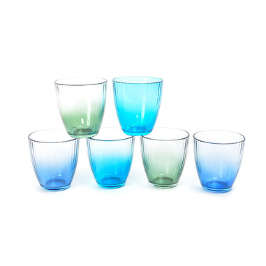 Mercury 31669 bicchiere per acqua Colori assortiti 6 pz 285 ml