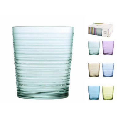 Pasabahce 5810600 bicchiere per acqua Colori assortiti 6 pezzo(i) 410 ml