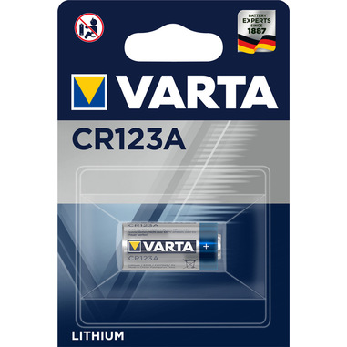 Varta LITHIUM Cylindrical CR123A Blister 1