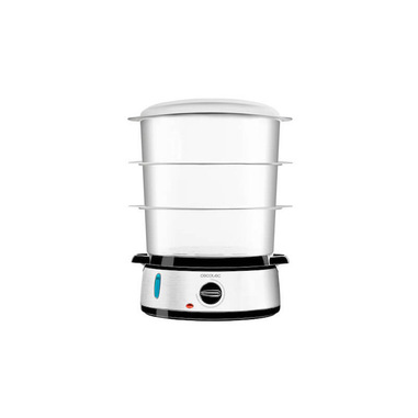 Cecotec Vapovita 3000 Inox pentola a vapore Libera installazione 800 W Nero, Acciaio inox, Trasparente