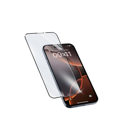 Cellularline Impact Glass Capsule - iPhone 16 Pro Max Vetro temperato resistente da bordo a bordo