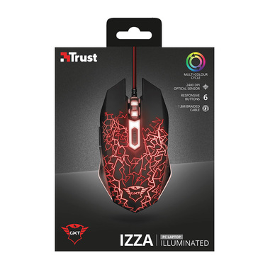 Trust GXT 105 mouse Ambidestro USB tipo A 2400 DPI