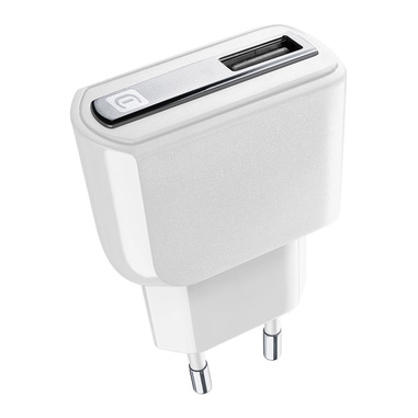 Cellularline USB Charger Kit 12W - Lightning - iPhone, iPad, iPod Caricabatterie da rete veloce 12W con cavo Lightning