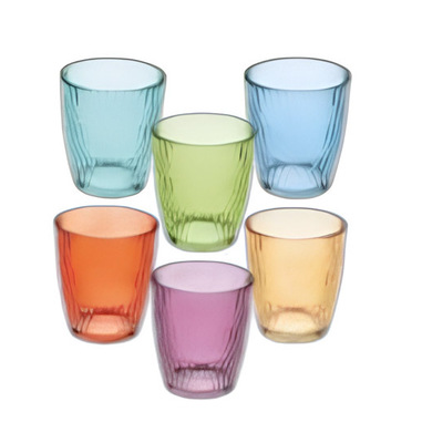 Tognana Porcellane N3585U2M255 bicchiere per acqua Colori assortiti 6 pz 310 ml
