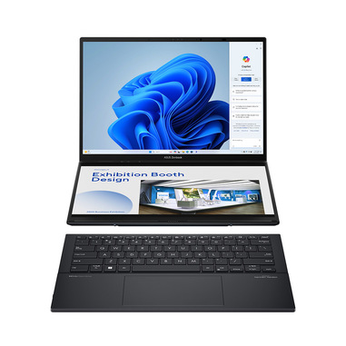 ASUS Zenbook Duo UX8406MA-PZ187W Intel Core Ultra 7 155H Ibrido (2 in 1) 35,6 cm (14") Touch screen 3K 32 GB LPDDR5x-SDRAM 1 TB SSD Wi-Fi 6E (802.11ax) Windows 11 Home Grigio