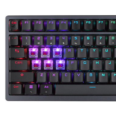 asus rog azoth tastiera gaming usb + rf wireless + bluetooth qwerty italiano bianco