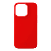 cellularline sensation - iphone 13 pro max custodia in silicone soft touch con tecnologia antibatterica microban integrata rosso