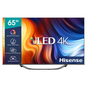 hisense uled series tv qled ultra hd 4k 65” 65u70hq smart tv, wifi, full array local dimming, hdr dolby vision, quantum dot colour, game mode pro 120hz, dolby atmos