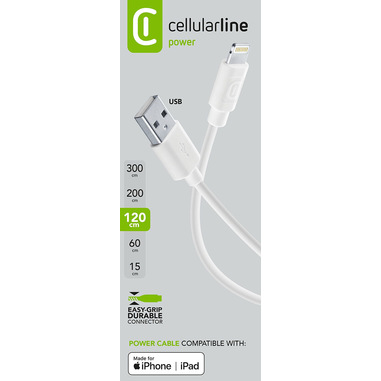 Cellularline Power Cable 120cm - Lightning