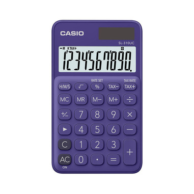 Casio SL-310UC-PL calcolatrice Tasca Calcolatrice di base Porpora