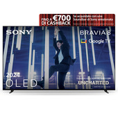 sony bravia 8 oled 55 pollici 4k hdr google smart tv (2024) | gaming menu per playstation 5, imax enhanced, dolby vision atmos, chromecast, airplay, 120hz 55xr83