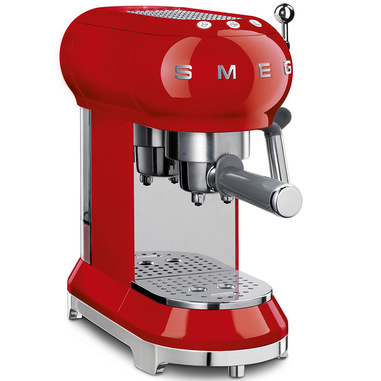 Smeg 50's Style Macchina da Caffè Espresso ECF01RDEU Rosso