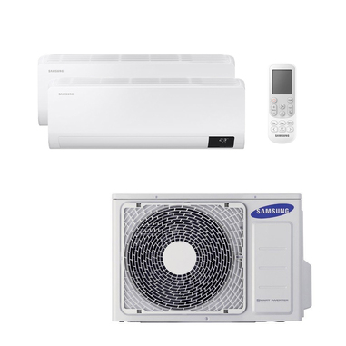 Samsung Wind-Free Comfort AJ050TXJ2KG/EU + AR09TXFCAWKNEU + AR12TXFCAWKNEU Climatizzatore split system Bianco