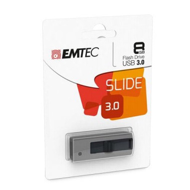 Emtec B250 Slide unità flash USB 8 GB USB tipo A 3.2 Gen 1 (3.1 Gen 1) Grigio