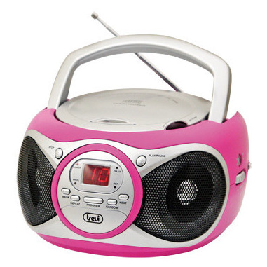 Trevi CD 512 Digitale 6 W Rosa, Argento
