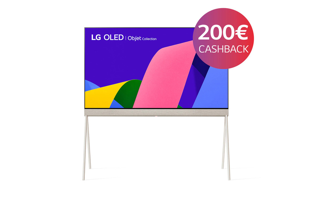 LG OLED Objet Collection Objet 4K 55'' Serie Posé 55LX1Q6LA Smart TV Stand a cavalletto NOVITÀ 2022