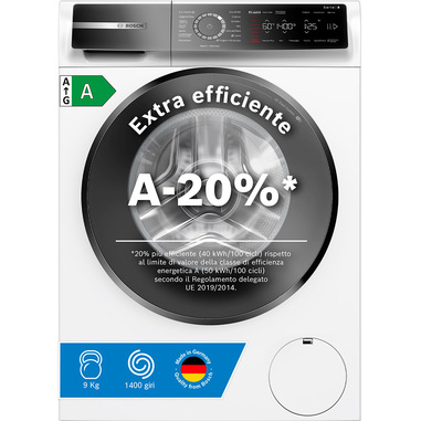 Bosch Serie 8 WGB24400IT Lavatrice a carica frontale 9 kg 1400 rpm Classe A