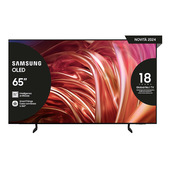 samsung tv oled 4k 65” qe65s85daexzt smart tv wi-fi graphite black 2024, processore nq4 ai gen2, self-illuminating pixels, contour design, dolby atmos