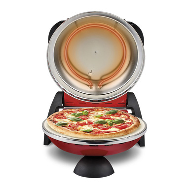 G3 Ferrari G10032 Pizzeria Snack Napoletana, Forno Pizza Plus Evo, Doppia  Pietra Refrattaria (Diametro 31 Cm), 1200 W, Timer 5', Ricettario Incluso,  Rosso : : Casa e cucina