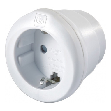Go Travel EU - USA Adaptor adattatore per presa di corrente Tipo C (Europlug) Tipo B