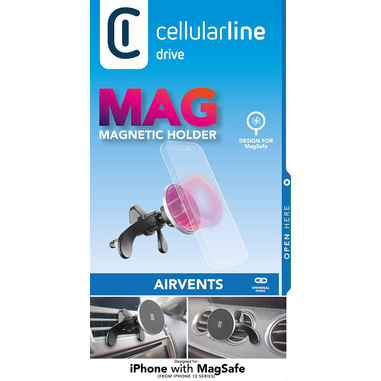 Cellularline Touch Mag Air Vents Supporto smartphone da auto magnetico per sistema MagSafe