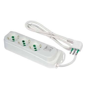 FANTON 474604 prolunghe e multiple 1,5 m 3 presa(e) AC Interno Bianco