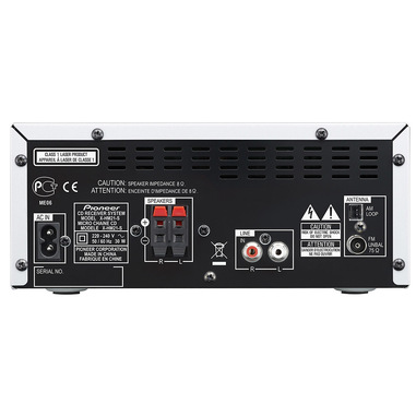 Pioneer X-HM21 Mini impianto audio domestico 30 W Nero, Argento