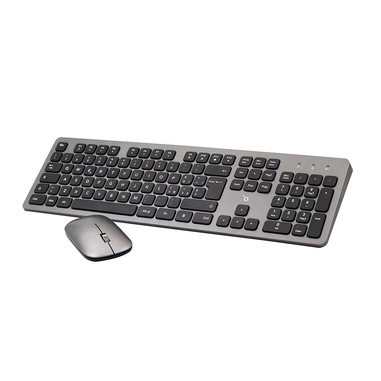 CWC340G-881G tastiera Mouse incluso RF Wireless QWERTY Nero, Grigio