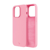 ioplee custodia in tpu siliconato con microfibra interna - rosa per iphone 15 pro max