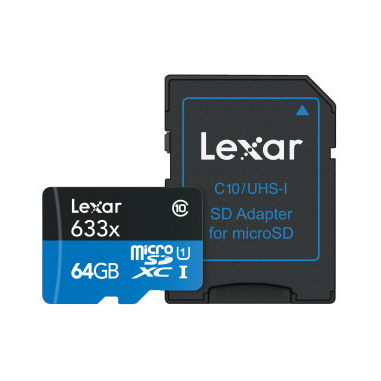 Lexar High-Performance 633x microSDHC/microSDXC UHS-I 64 GB Classe 10