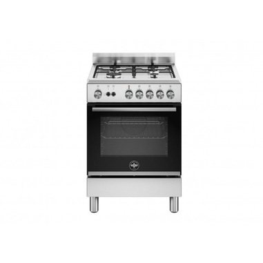 Bertazzoni La Germania Futura FTR664GXV/24 cucina Elettrico/Gas Gas Nero, Acciaio inox