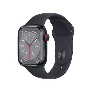Apple Watch Series 8 GPS + Cellular 41mm Cassa in Alluminio color Mezzanotte con Cinturino Sport Band Mezzanotte - Regular