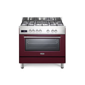 de’longhi pro 96 mr ed cucina elettrico gas bordeaux, rosso, acciaio inossidabile a