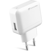 cellularline usb charger ultra - fast charge universale caricabatterie veloce a 10w bianco