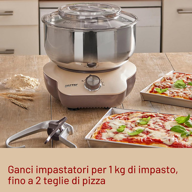 IMPASTATRICE PLANETARIA PER PIZZA A DOPPIO GANCIO 