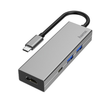 Hama HUB USB Type C 3.1 / 2 porte USB A 3.0 - 1 porta USB Type C - HDMI, Power Delivery