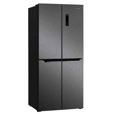 Electroline 4DE58NV1KD0 frigorifero 4 porte Libera installazione D Nero, Acciaio inox