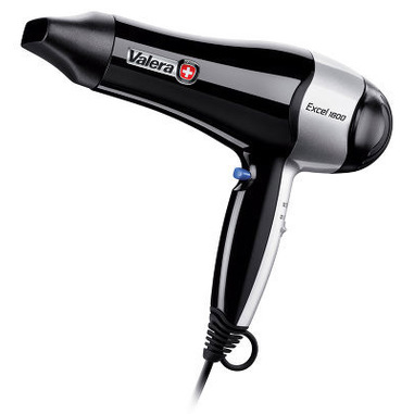 Valera Excel 1800 asciuga capelli 1800 W Nero, Argento