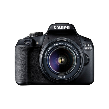 Canon EOS 2000D + EF-S 18-55mm f/3.5-5.6 III Kit fotocamere SLR 24,1 MP CMOS 6000 x 4000 Pixel Nero