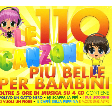 Le 110 Canzoni Piu Belle Per Bambini 4cd Musica In Offerta Su Unieuro