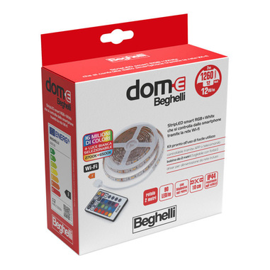 Beghelli WIFISTRIP RGB+WCCT 12W IP44 2M Striscia LED intelligente Wi-Fi