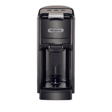 Ariete 1304/1 Macchina da caffè a cassetti, 1350W, Capacità serbatoio 0,7L, Pressione 19 bar, 2 tipologie di caffè, Capsule Nespresso* e Dolcegusto*, Cialde e Polvere, Nero