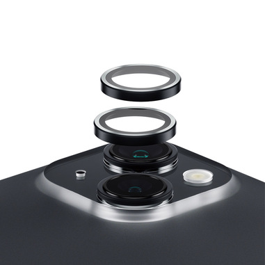 PanzerGlass Hoops Vetro Proteggi Fotocamera iPhone 15 | 15 Plus | Black