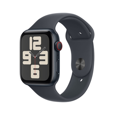 AppleWatchSEGPS+Cellular44mmCassaAlluminioMezzanotteconMezzanotteSportBand-M/L