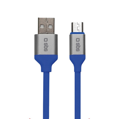 SBS TECABLEMICROFLUOB cavo USB 1,5 m USB 2.0 USB A Micro-USB B Blu