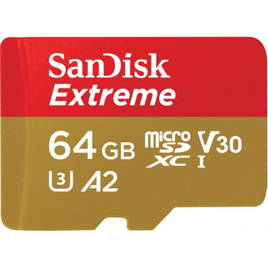 Sandisk Extreme microSDXC UHS-I memoria flash 64 GB Classe 10